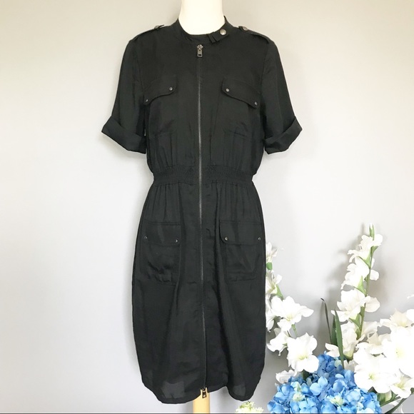 Andrew Marc Dresses & Skirts - MARC NEW YORK zipper safari dress 12 short sleeve